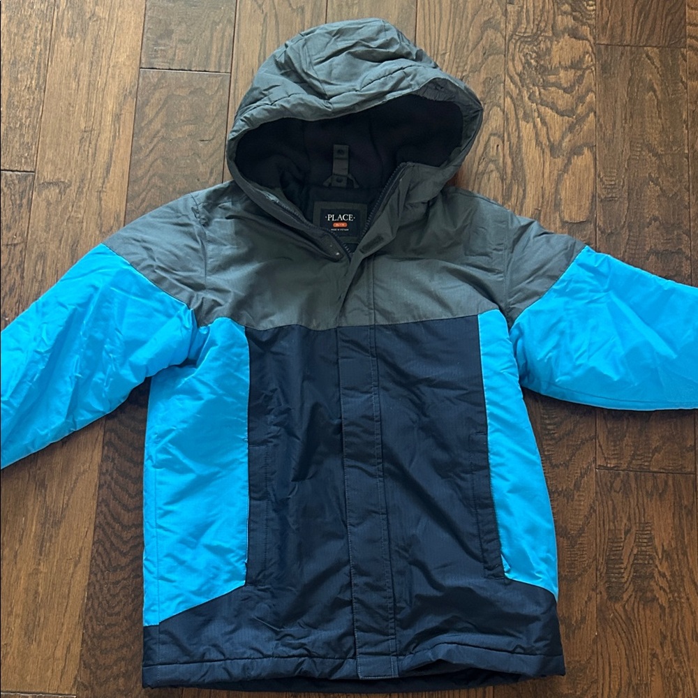 The Children's Place Blue and Gray Puffer Jacket